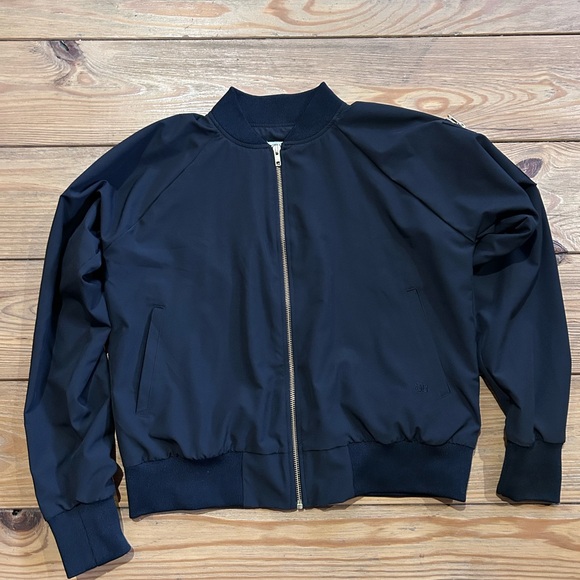 Albion Women’s Black Bomber Jacket Size Medium - Picture 8 of 12